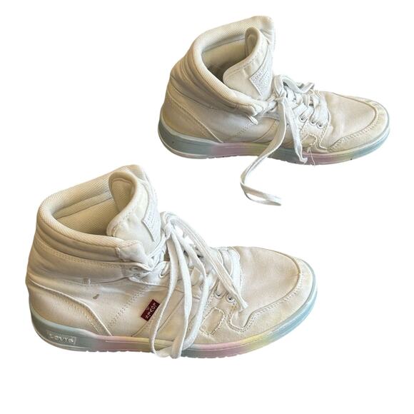 Levi's Women BB Hi Ombre Canvas High Top Sneakers size 7 - Picture 5 of 7